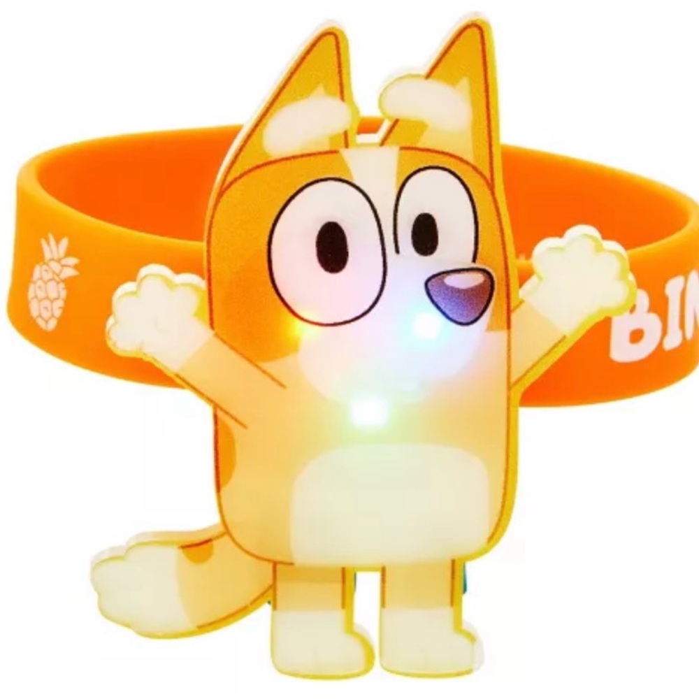 Bluey Bingo Plush Backpack, Bingo Light-Up Bracelet and Bingo Sunglasses - Picture 12 of 12
